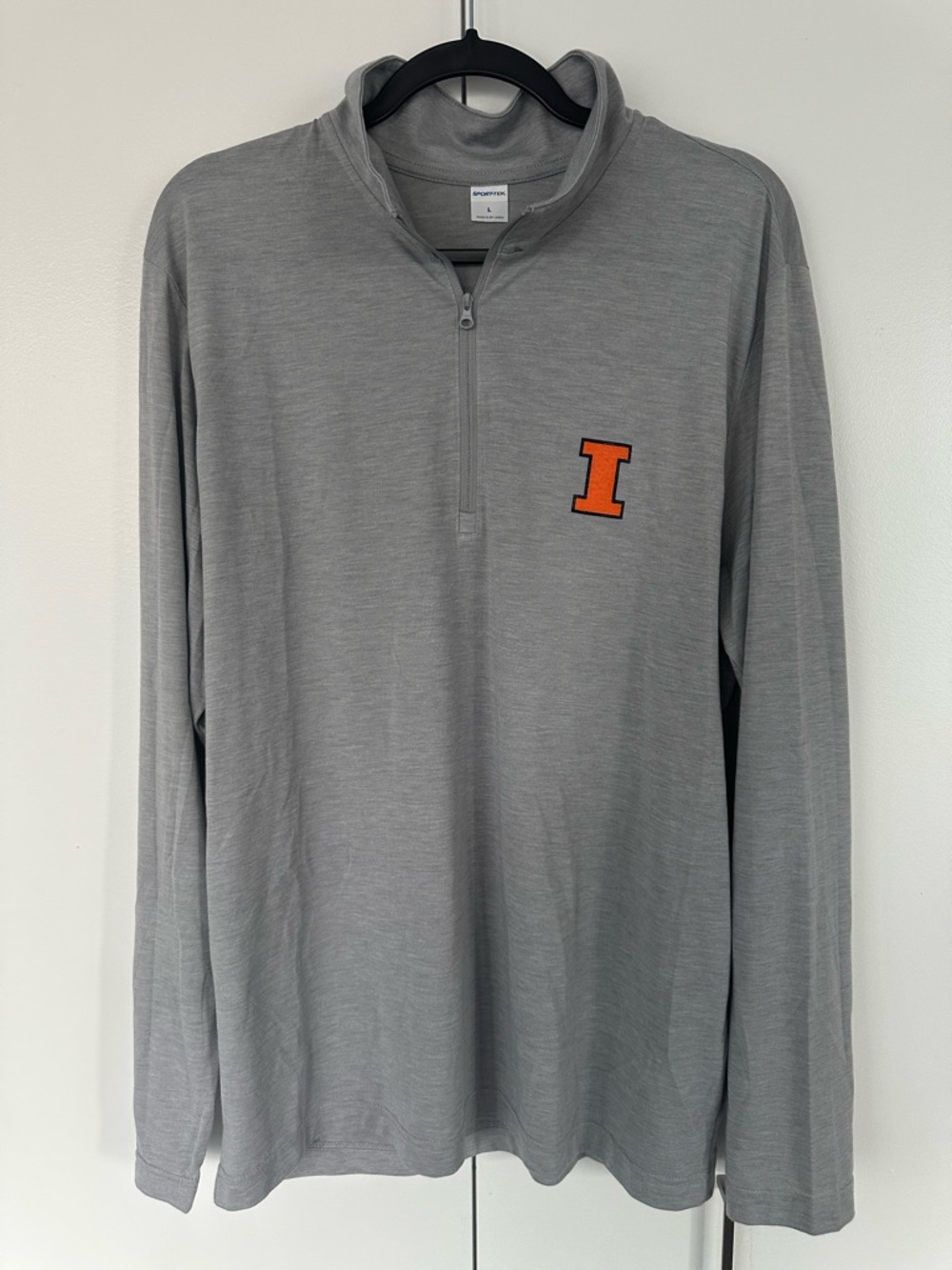 Illinois Sport-Tek Grey Quarter-Zip Pullover